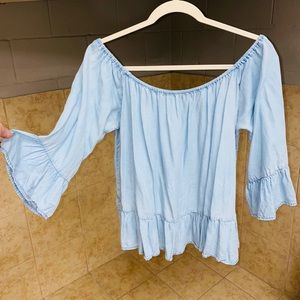 Anthro off-the-shoulder top🦋